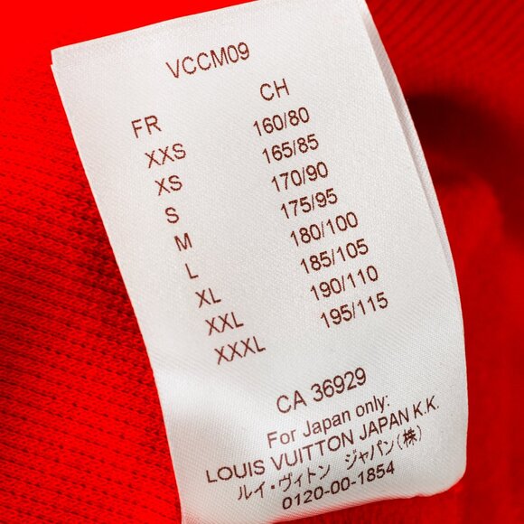 Louis Vuitton x Supreme Red Arc Logo Crewneck Sweatshirt - Picture 11 of 11